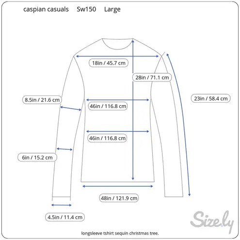 longsleeve tshirt sequin christmas tre Red Size L
