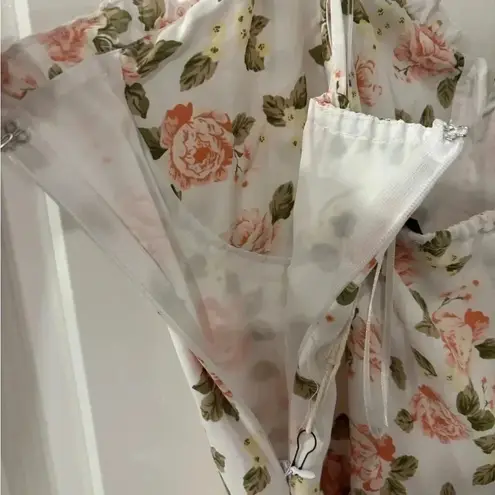 WEST OF MELROSE Womens Floral Maxi Dress Size L White Size L