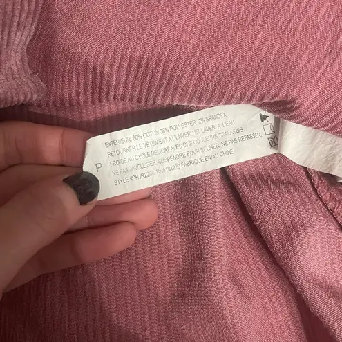 Ashley by 26 International Ashley by 26 Pink Corduroy button up long sleeve Shirt Jacket shacket S