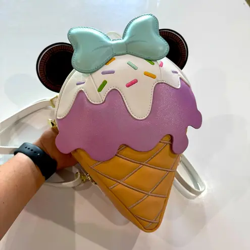 Lounge Fly Disney x LASR Minnie Ice Cream Convertible Mini Backpack Crossbody