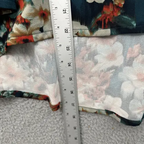 Bryn Walker Bryn Walker 3/4 Bell Flare Sleeve Top Floral Boho Artsy High Low Women's Large