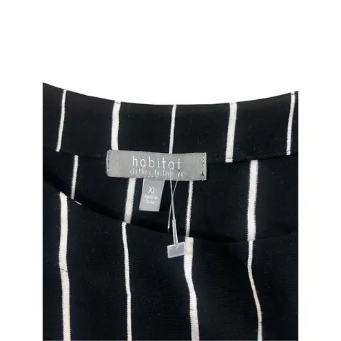 Habitat knit pullover dress back & white stripe XL