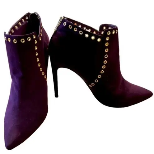 Izabella Rue Women Plum Ankle Boots Size 9
