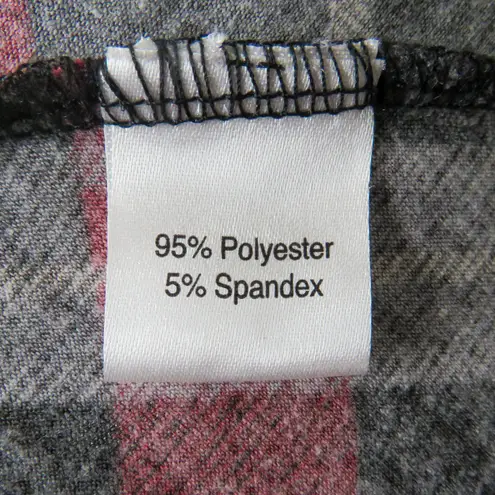 Lbisse Vintage Black & Red Tartan Plaid Turtle Neck A