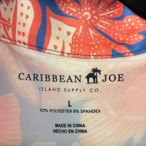 Caribbean Joe NEW Sleeveless Tropical Dress Collared Vacation Beach Size Large