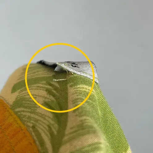 Faithfull the Brand Faithfull the Brand Crop Top Tie Front Size 6 Floral Yellow Tropical Blouse