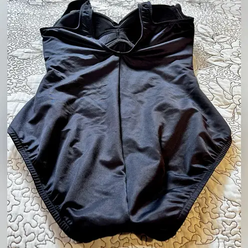 MiracleSuit Black Slimming /Shaping Tummy Control One Piece Modest Suit Sz 8 - Image 6