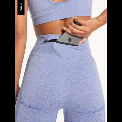 Pursue Fitness X Hope Scope Seamless Leggings Size Medium Blue