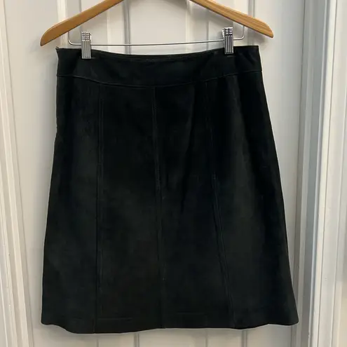 Vintage 100% Suede CO & EDDY Women’s Black knee length Skirt, Size 8