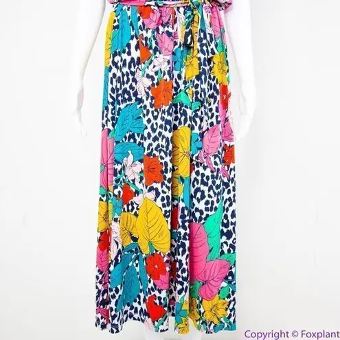 Leota Wild Tropics Justine Sleeveless Faux Wrap Dress, 1X