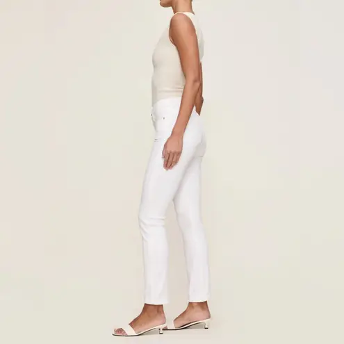 DL1961 NWT $209 Mara Straight Mid Rise Instasculpt Ankle Jeans White SZ-30
