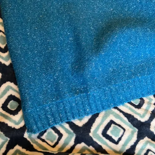 All Chill Bright Blue Knit Turtleneck Sweater Dress