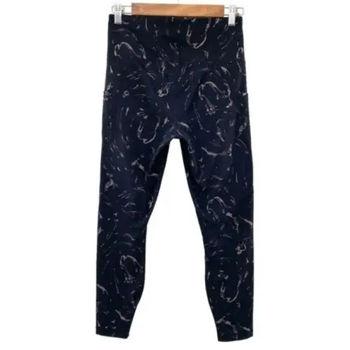 Active Life Women’s Leggings Black Marble Design