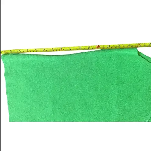 Jason Maxwell Medium Lime green sleeveless knit V-neck tank top with bow details - Image 8