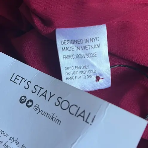 Yumi Kim Mini Dress Size Small NWT Burgundy Love Spell Party Romantic Night Out