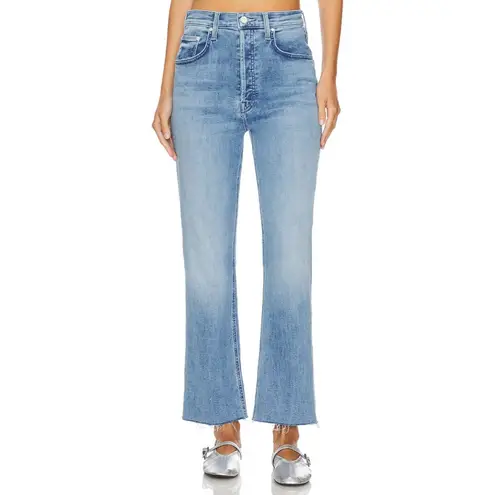 NWT Mother Tripper Ankle Fray in All Over The Map High Rise Stretch Jeans 26 Blue - Image 9