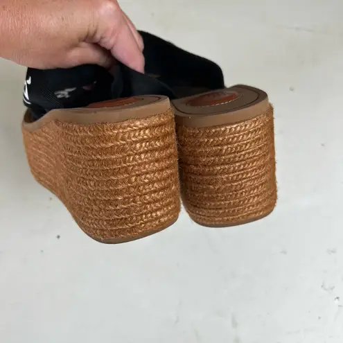 Chloé CHLOE- Woody Wedge Espadrille Platform Sandals Slip On Designer Fashion