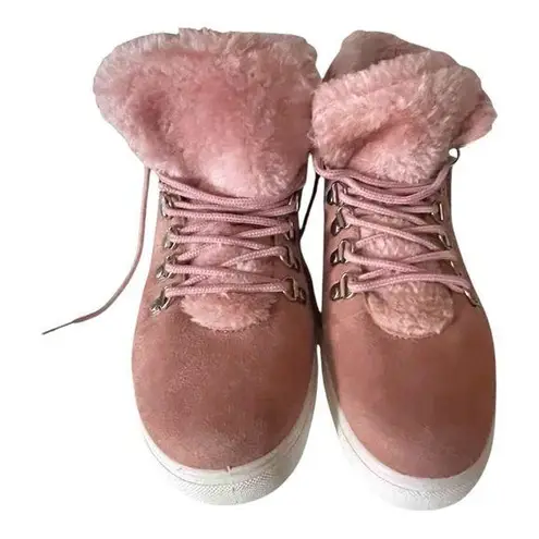 Women’s Harmony Balance Flourish Pink With Pink Faux Fur On Tongue Shoes Size 8.5