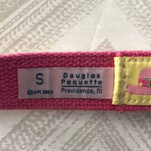 Douglas Paquette Pink/Yellow Belt w. Colorful Hats Yellow