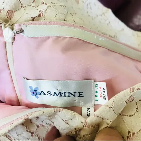 Jasmine Y2K Vintage lace overlay cocktail dress