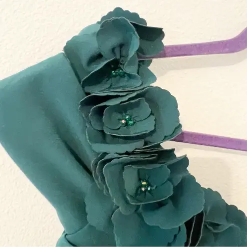 GIA FRANCO 12220 Emerald Green Gown Formal Evening Dress Jeweled Size 16 NWT