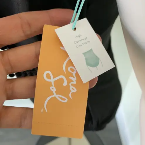 Kona Sol , Crochet Flounce Bandeau Swimsuit NEW Med