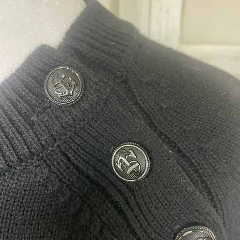 ZARA  Black And White Nautical Ribbed Knit Sweater