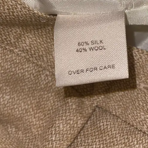 Austin Reed Women's Tan wool silk Trousers vintage pants slacks 16