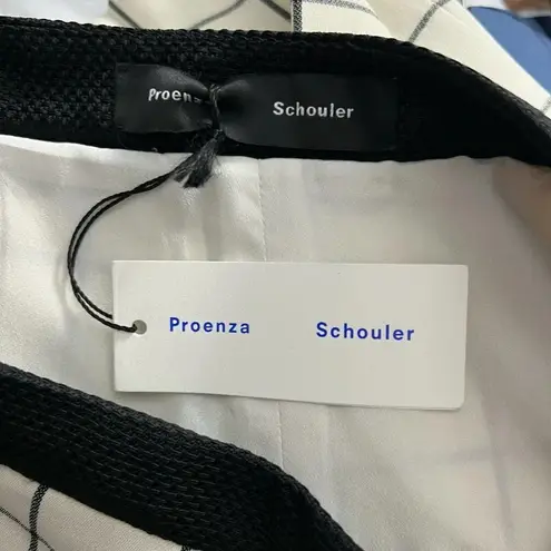 Proenza Schouler Ivory Windowpane Check Skort Skirted Shorts Size 4