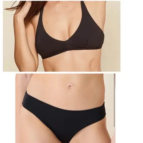 ANDIE Bikini Set Valencia Top Bikini Bottom Black size M NWT
