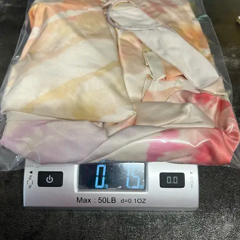 ALLSAINTS Melody Marea Midi Slip Dress Silk Rainbow Pink V Neck Lined Size 6 Y2K