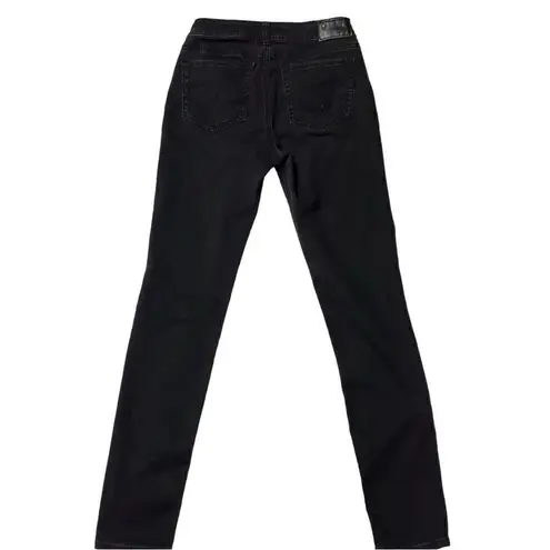 Silver Jeans Suki Skinny Fluid Denim Black Size 27