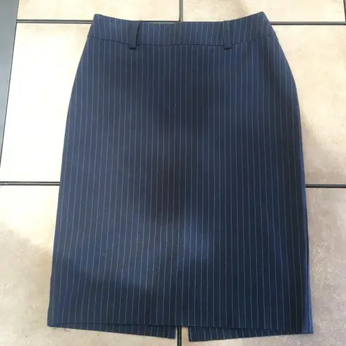 EXPRESS  Black Striped Pencil Skirt