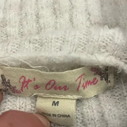 it's our time It’s one time - woman’s turtle neck sweater Sz medium