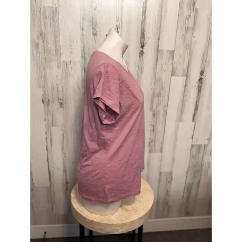 My Beloved Beloved Woman Mauve Pink Short Sleeve Basic Cotton Tee 3XL