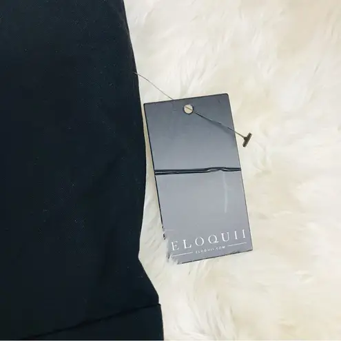 Eloquii Faux Tie Collared Jumpsuit Sleeveless Black White Tuxedo Size 20 New