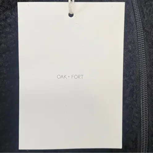NWT Oak+Fort Sherpa Zip Up Jacket | Size: XS Black
