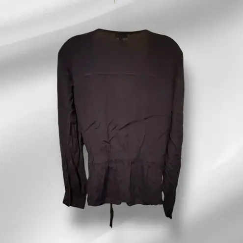 Talbots ‎ Black Wrap Blouse thumbnail 4