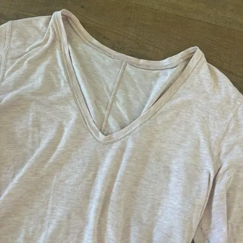 Lululemon  light pink long sleeve fitted top v-neck