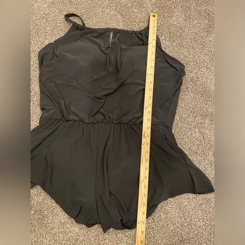 Aqua Green Women's UPF 50 High Neck Swim Romper with Pockets One Piece Swimsuit