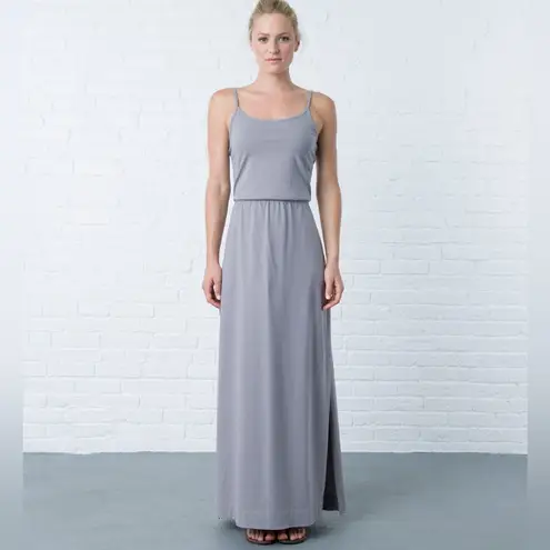 Crane & Lion Pima Cotton Maxi Dress Size 2 Storm Front Stripe