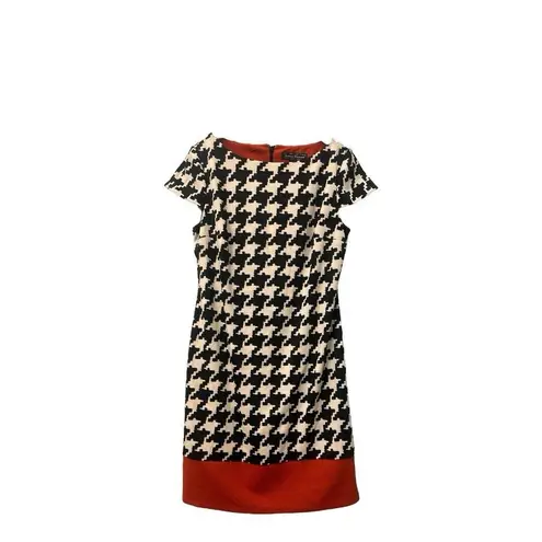 Jessica Howard Classic Chic Hounds Tooth Secretary Day to Evening Dress 12