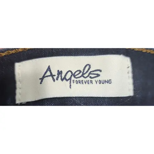 Angels Forever Young Signature Straight Leg Jeans Women's Size 8 Dark Wash Blue