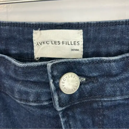 Avec Les Filles "Hot Girl" Skinny Fit Blue Denim High Rise Jeans Size 29