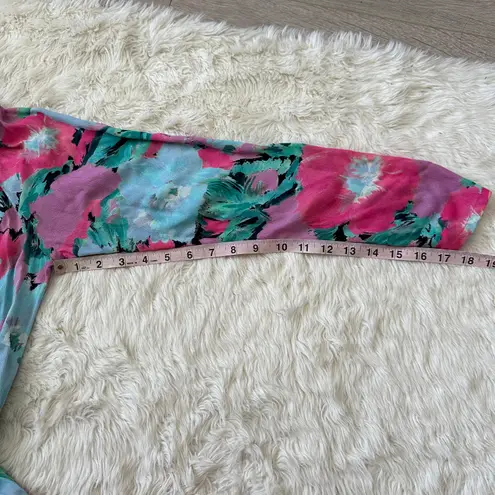 Jen's Pirate Booty Jen’s Pirate Booty Dress Alessandra Hi-Low Maxi 3/4 Sleeves in Earth Floral S