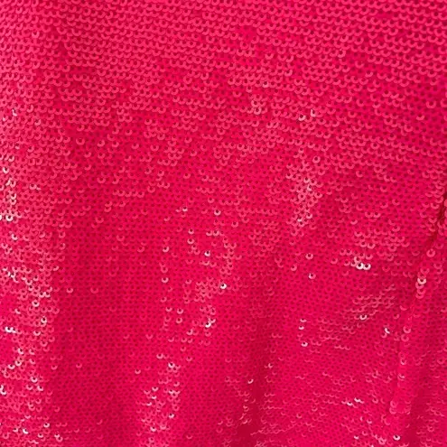 Love the Label NWT Sequin Mini Skirt in hot Pink, Size Small Pink