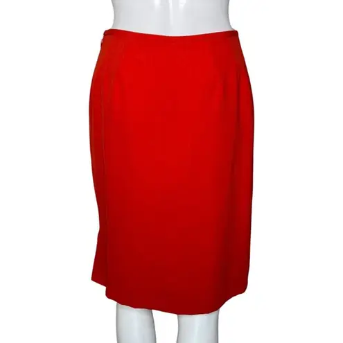 Kasper Skirt Womens 2 Petite Red Pencil Skirt Straight Casual Career Versatile Size 2P