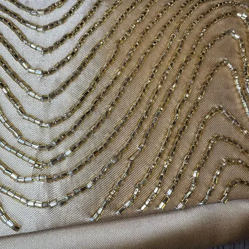 La Regale Gold Beaded Clutch or Crossbody Bag