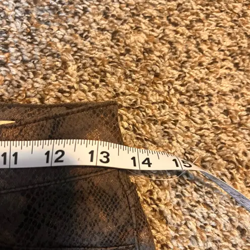 Level 99 Snakeskin Print Ultra Skinny Jeans Gray Animal Print Size 25