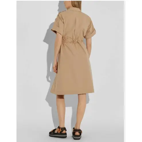 Coach  1941 Dress Cotton Tie Waist Utility Shirt Trench Coat Dress 0